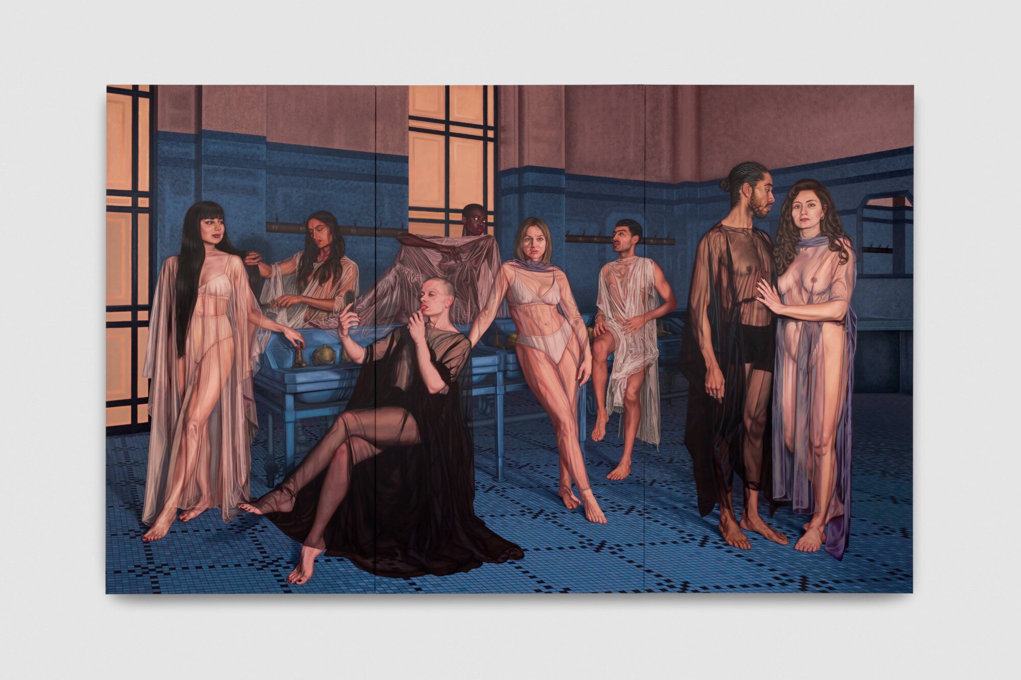 The Wick Culture - The Lotus Eaters, 2026, 240 x 378cm, Oil on Linen
