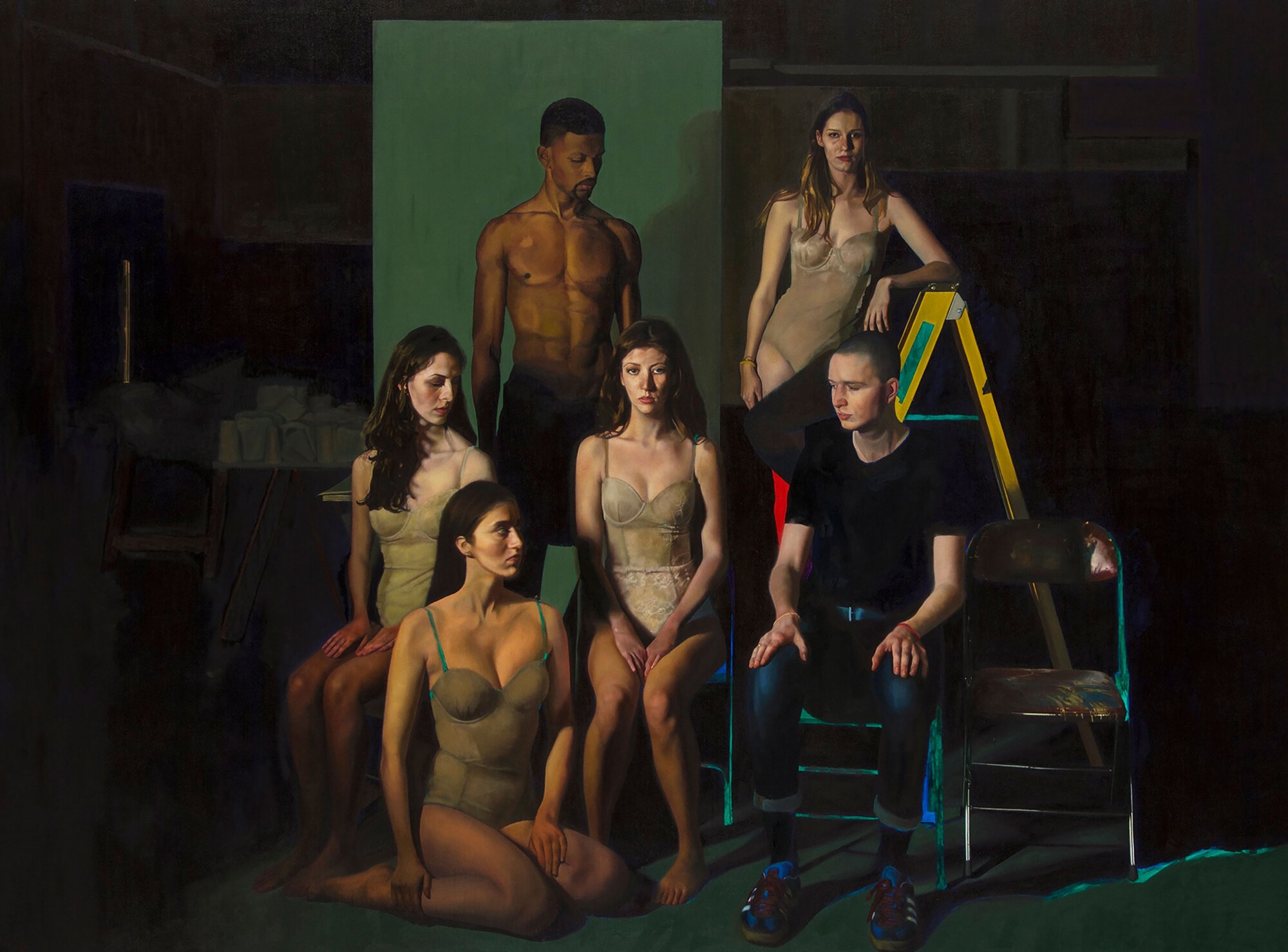 The Wick Culture - Society, 2016, 223 x 167 cm, Oil on Canvas