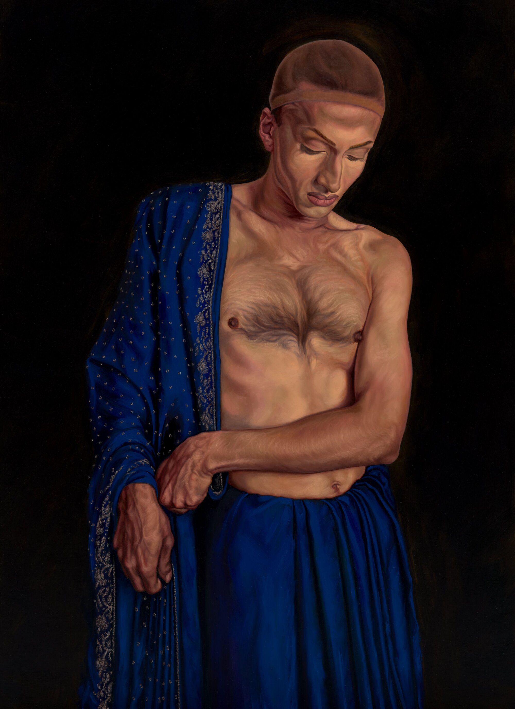 The Wick Culture - Rue Undressing, 2022, 90 x 110 cm, Oil on Linen