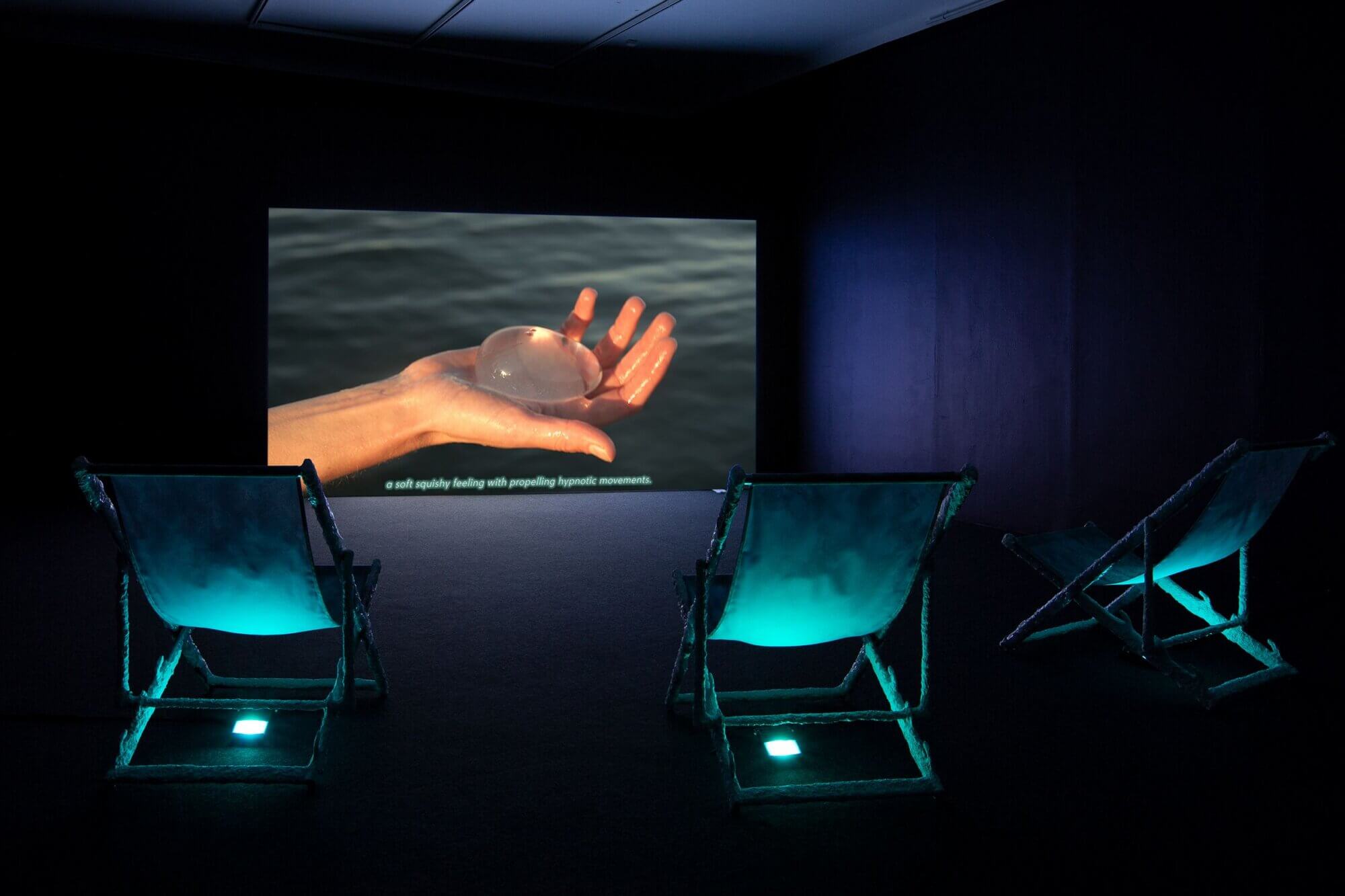 The Wick Culture - Kristina Õllek and Kert Viiart-Õllek. As the Earliest Carrier Emerges. View from the group exhibition Missing at Tartu Art House, Tartu, Estonia, 2024. Photo by Kristina Õllek