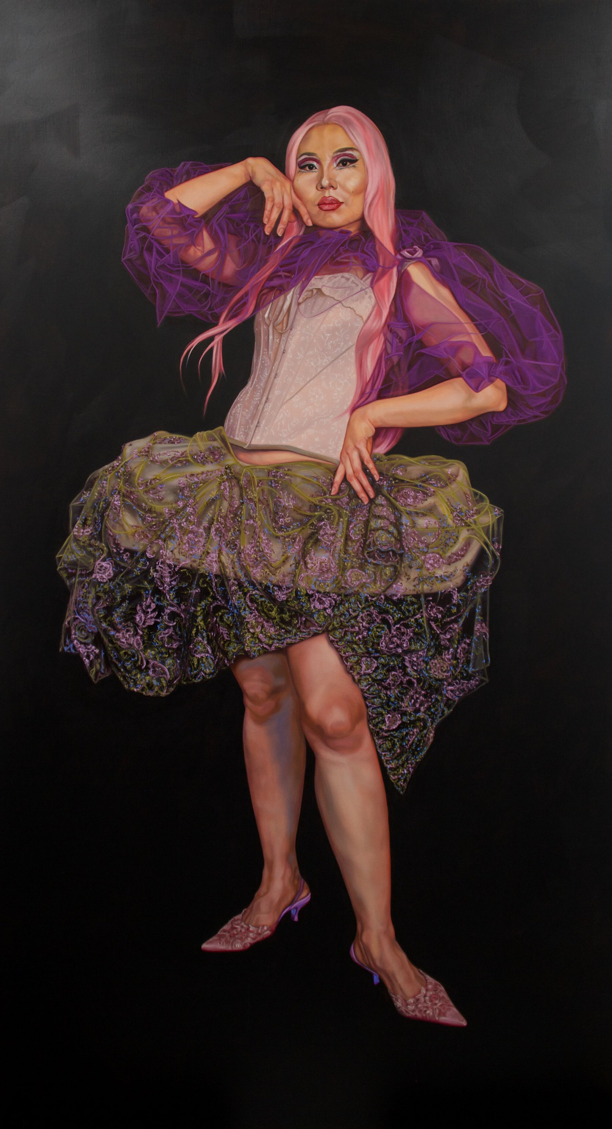 The Wick Culture - Yang, 2021, 110 x 200 cm, Oil on Linen