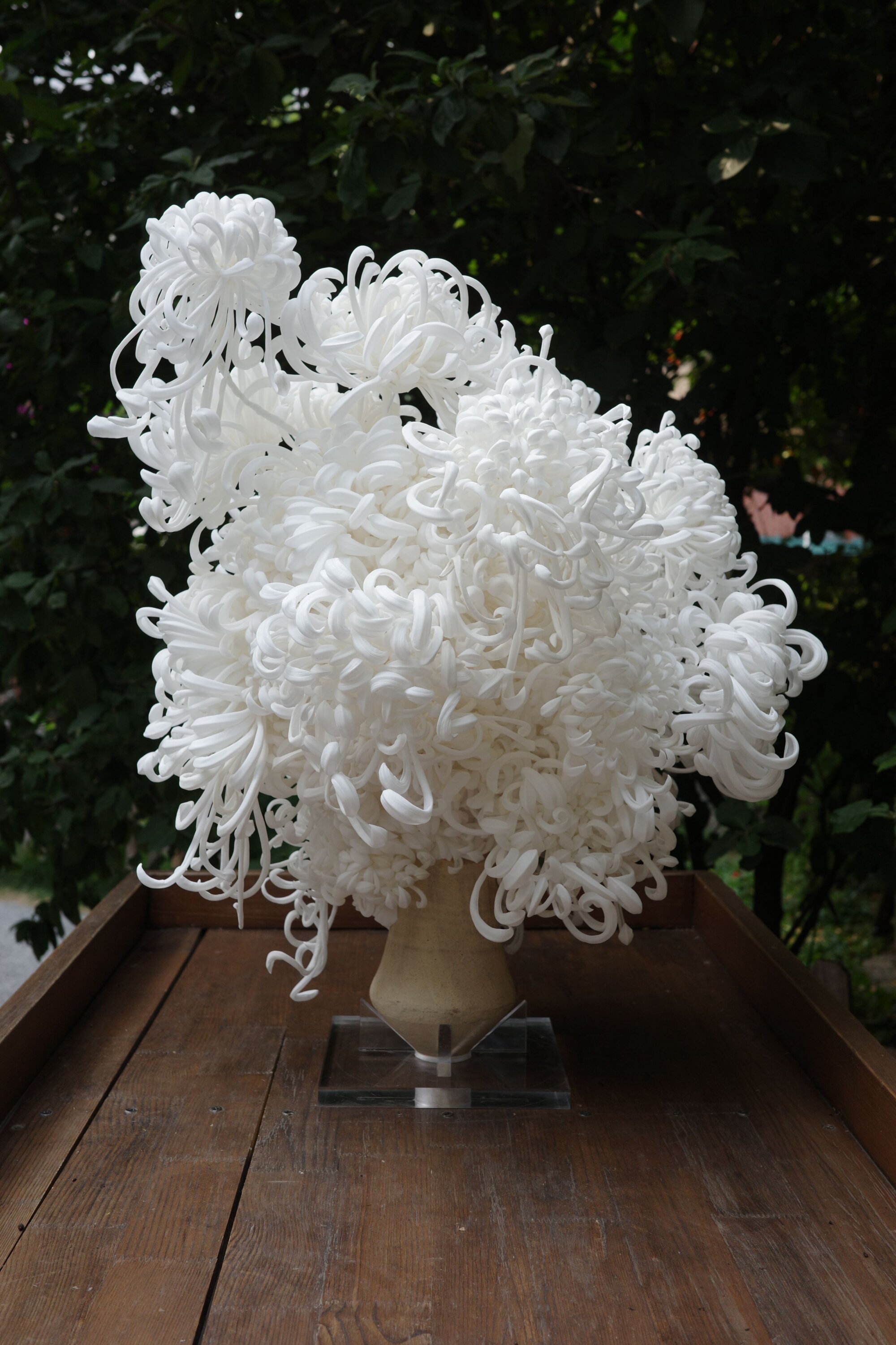 The Wick Culture - Huang Lu, Symbiosis of Chrysanthemums II. Part of Reviving Craft: Reflection of the Mind by Sun Media Group at Somerset House 