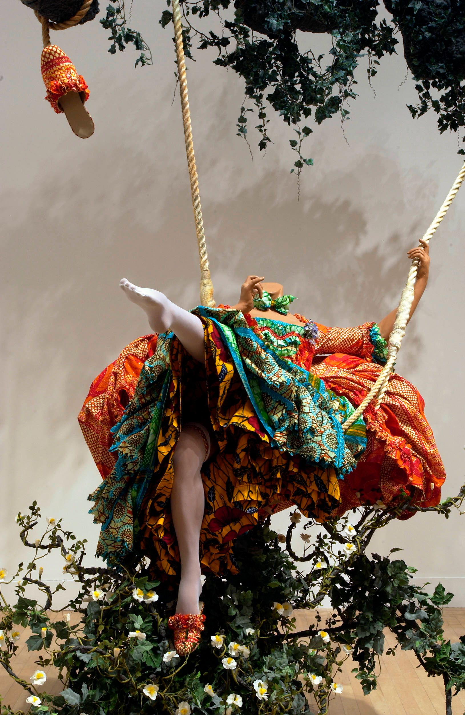 The Wick Culture - Yinka Shonibare, The Swing (after Fragonard) 2001. (c) Yinka Shonibare. Tate.