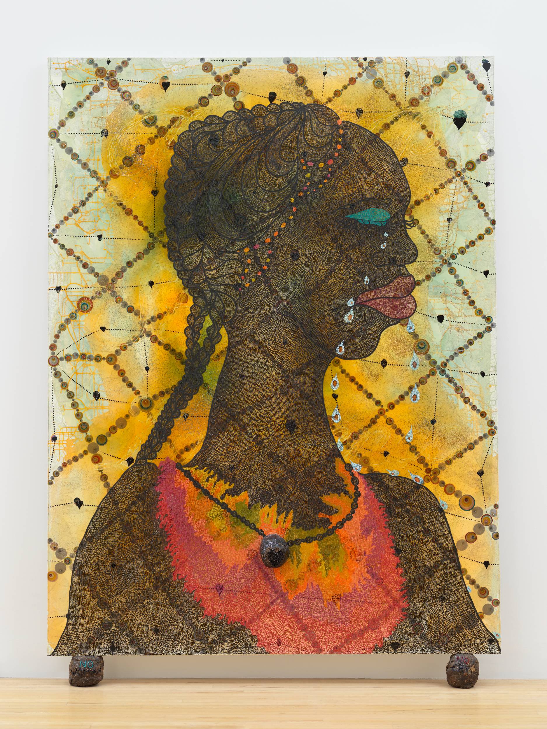 The Wick Culture - Chris Ofili, No Woman No Cry 1998 © Chris Ofili, courtesy Victoria Miro, London. Tate.