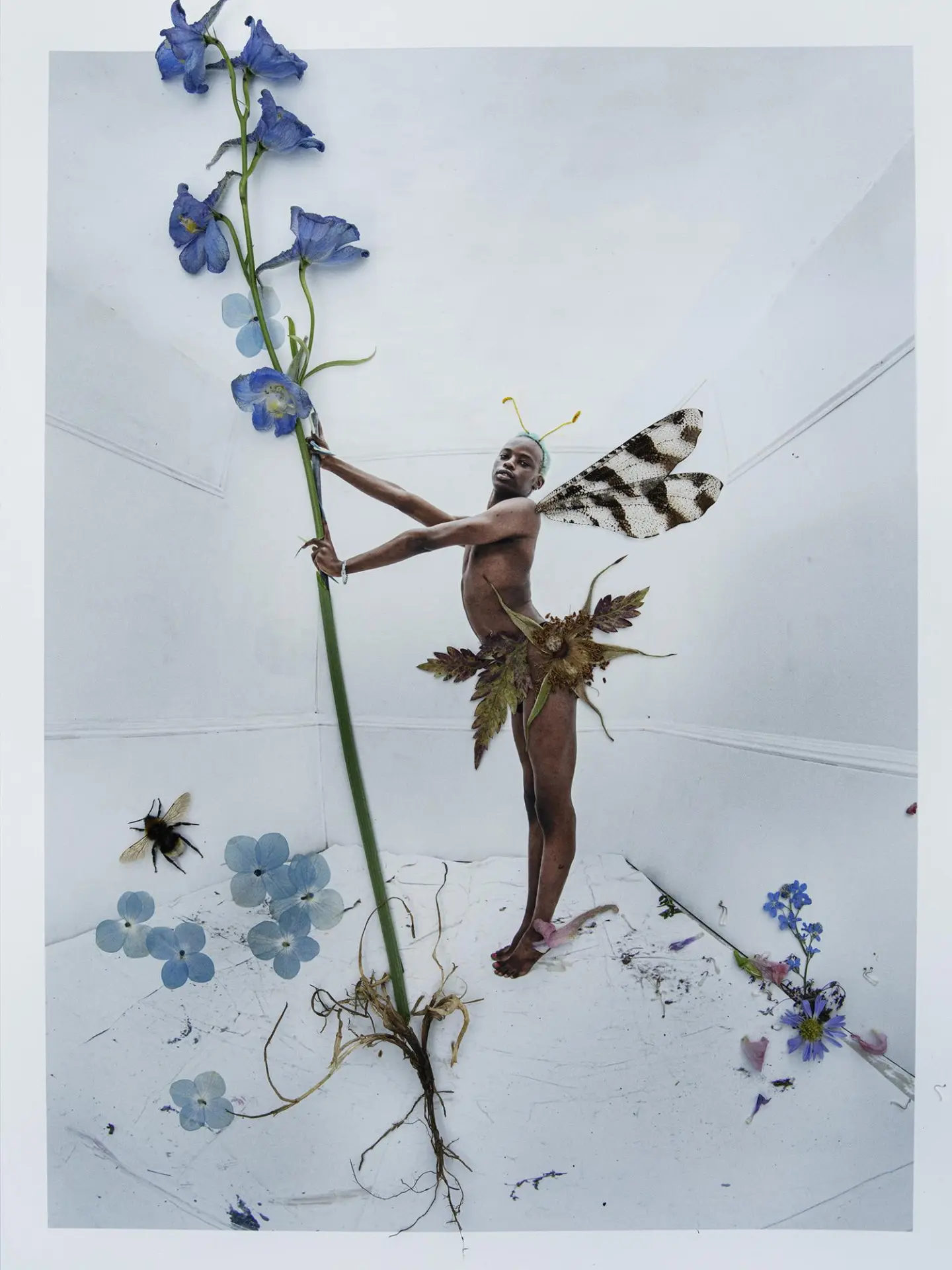 The Wick Culture - Harry Keita as Delphinium Fairy, London, 2022 © Tim Walker