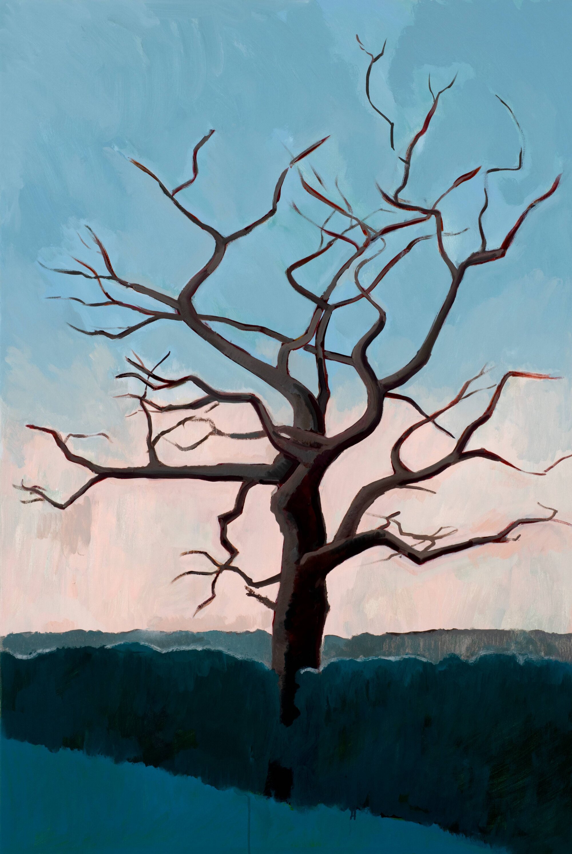 The Wick Culture - Hedgerow Oak, (Quainton, Buckinghamshire), 2026, 100 x 150cm, Oil on Canvas