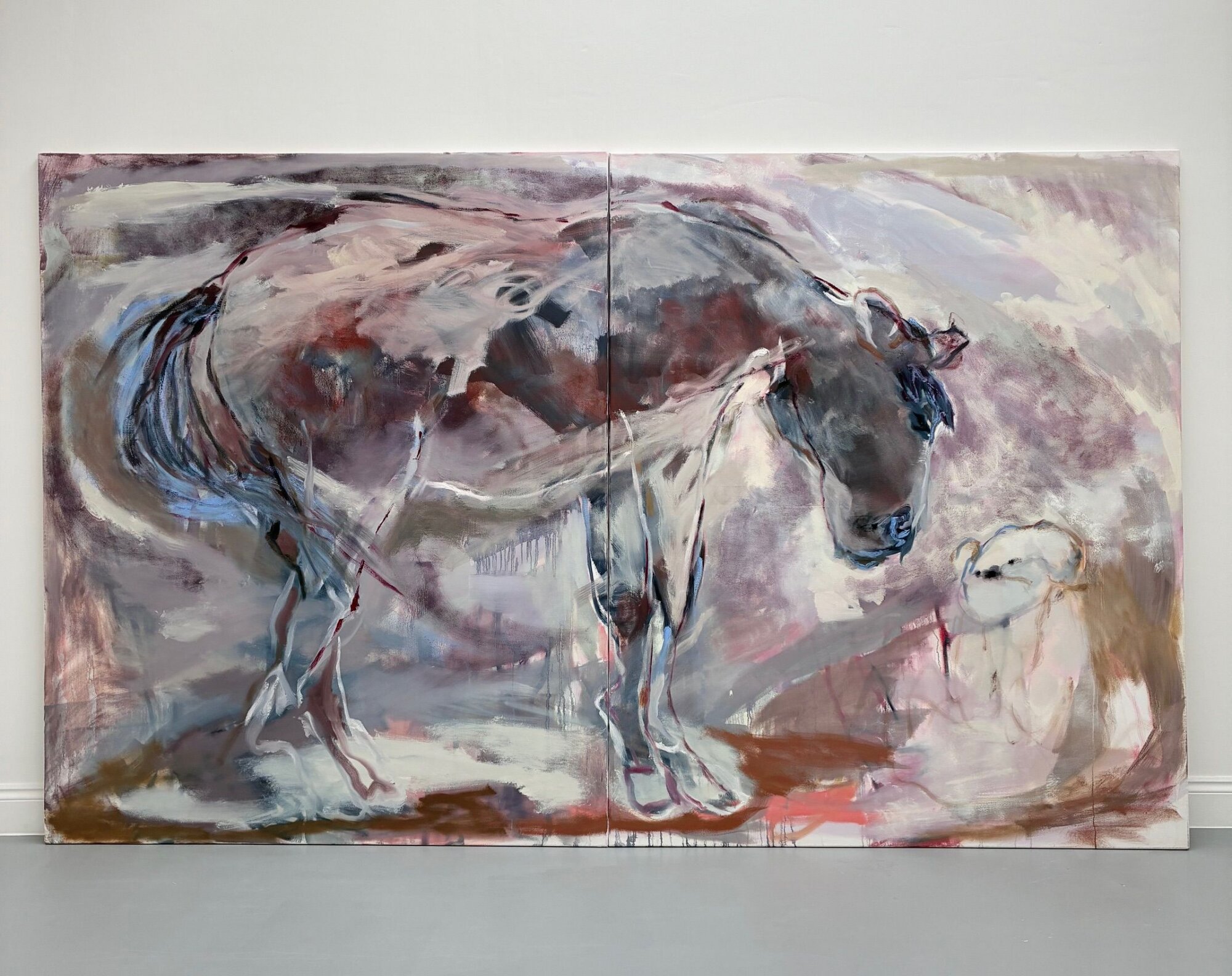 The Wick Culture - Who do you think you are?, 2026
Oil on canvas
Double-panel, 195 x 230 cm