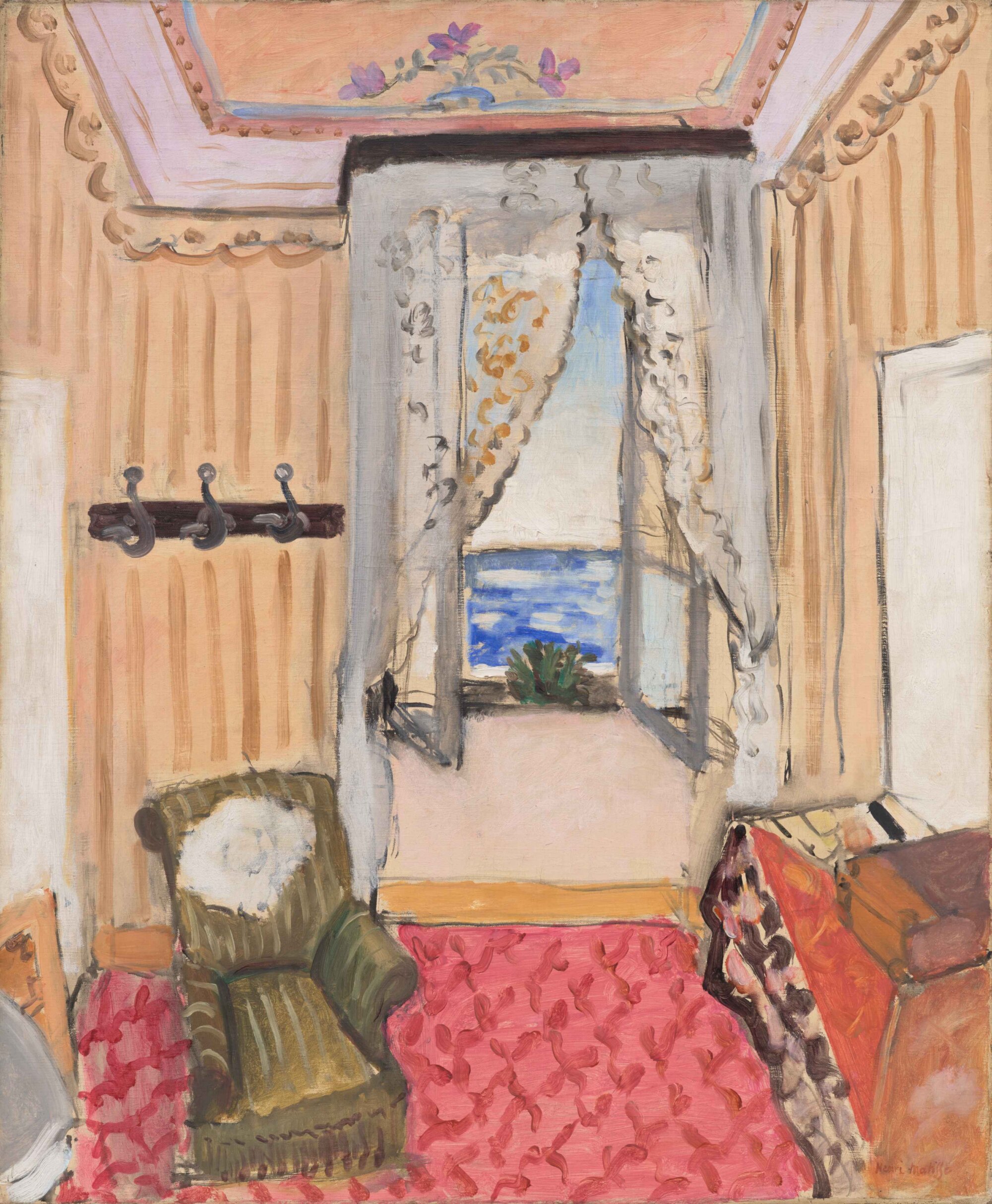 The Wick Culture - Henri Matisse, Interior at Nice (Room at Beau-Rivage), 1917-1918. Oil on canvas, 73.7 x 60.3 cm.
Philadelphia Museum of Art; A. E. Gallatin Collection, 1952-61-79