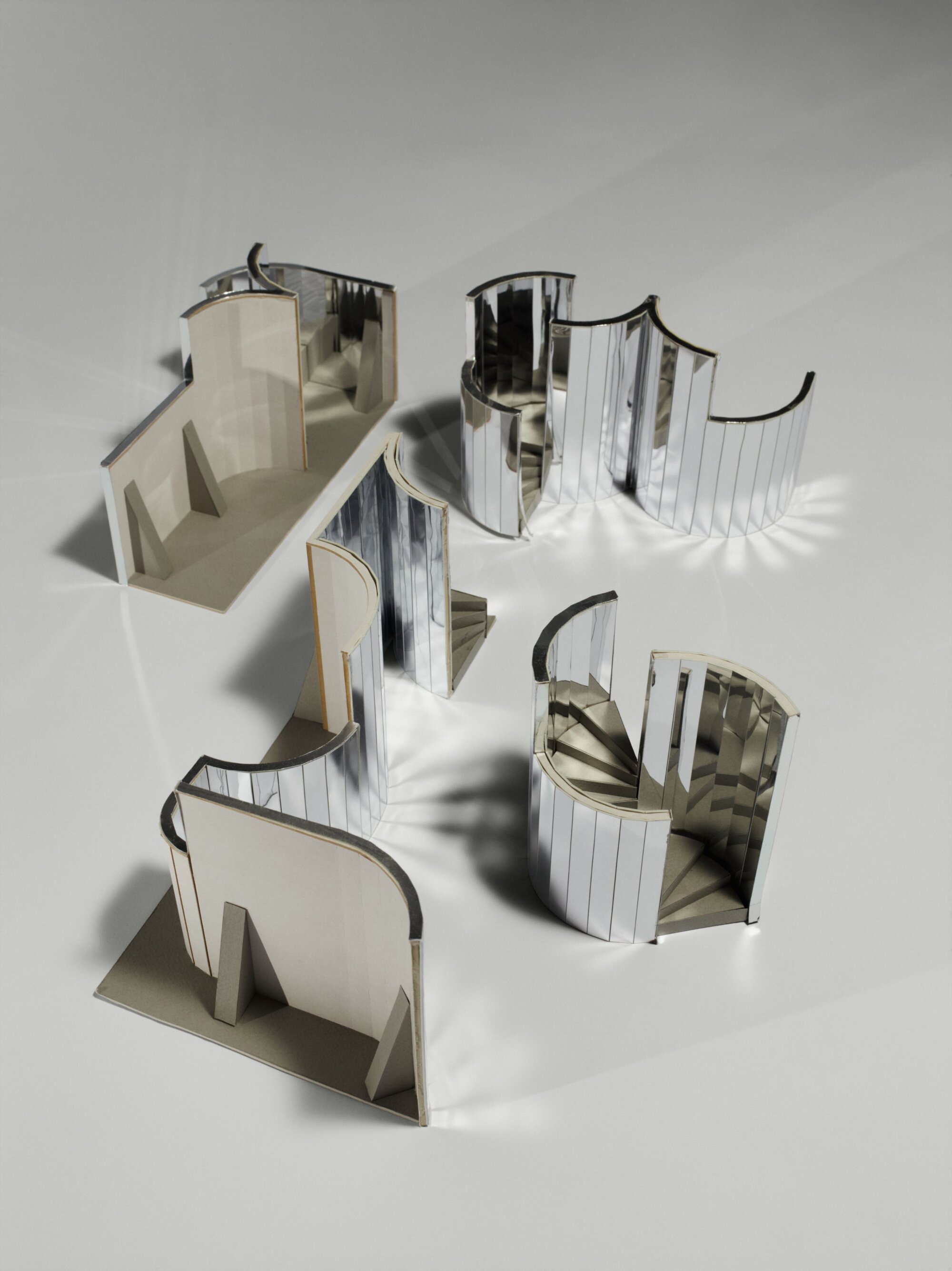 The Wick Culture - Model segments of ‘Mirror Maze’ by Es Devlin, featuring in Es Devlin: Other Worlds at the Design Museum. Photo: Richard Round-Turner © the Design Museum