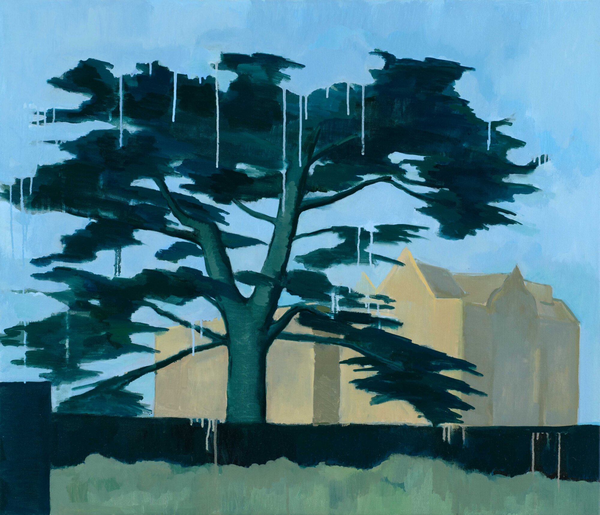 The Wick Culture - The Lost Cedar of Ashby, (Northamptonshire), 2026, 88.9 x 76.2cm, Oil on Canvas